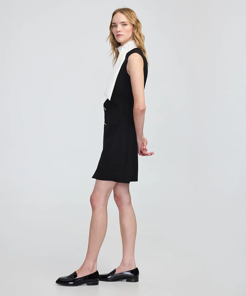 Ipekyol  Jewel-Button Color-Block Dress for Women | Best Price UAE