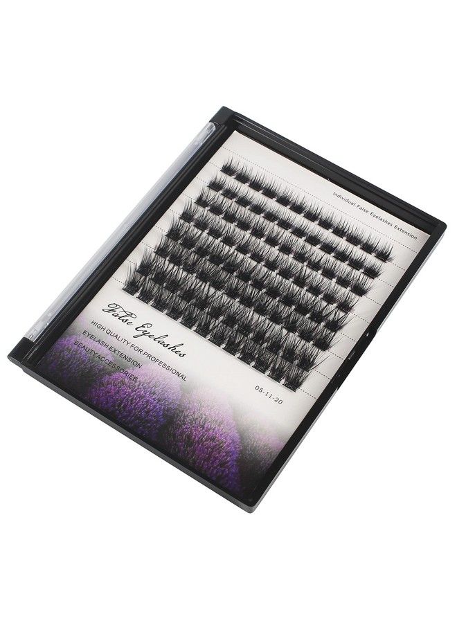 Dedila 96Pcs Mixed 8101214Mm/10121416Mm Thick Base Dramatic Black Soft Cluster Individual False Eyelashes Wide Stem 5D Volume Eye Lashes Extensions (10121416Mm) - Image 4