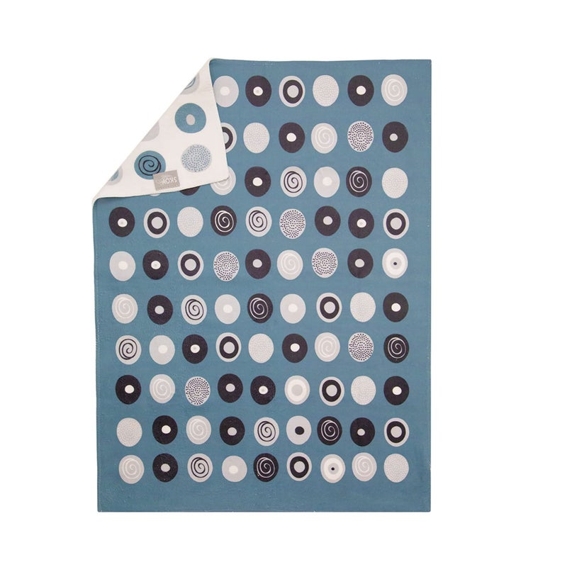 Skoy Kitchen Towel 1Pk 100 Recycled Polyester Towel for Dishes Glassware Cookware and Hands Reversible Design Absorbent Kitchen Towel 18 x 24 Gray