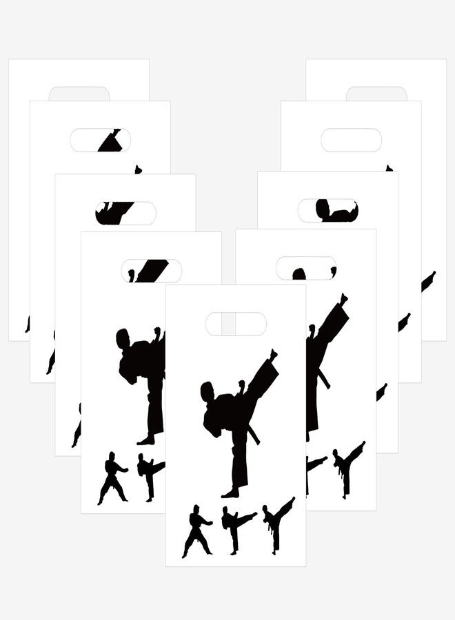 كوبا بلاي مجموعة أكياس التايكوندو من كوبا بلاي (٥٠ قطعة) - لوازم حفلات بطابع الكونغ فو والمصارعة - أكياس بلاستيكية لهدايا حفلات استقبال المولود وأعياد الميلاد - Image 2