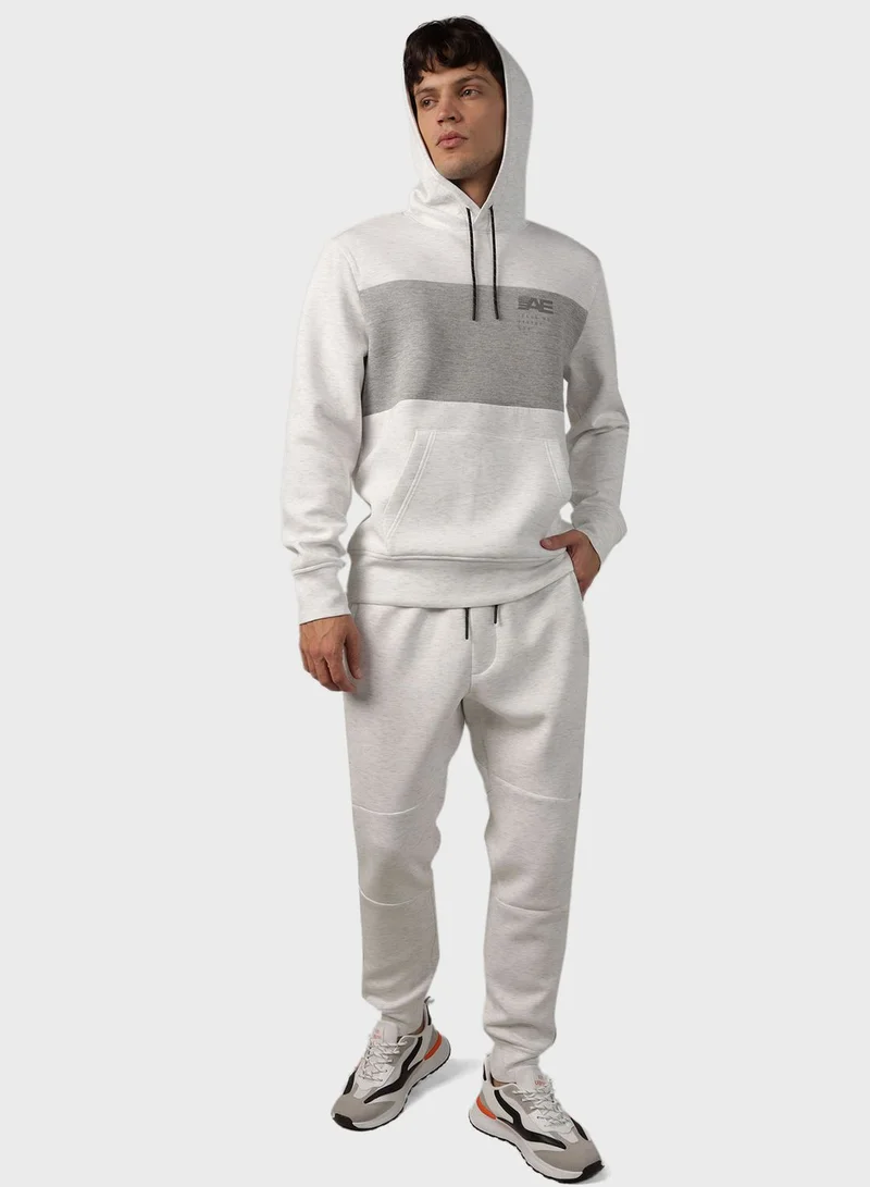 American Eagle Colorblock Logo Hoodie for Men | Best Price UAE
