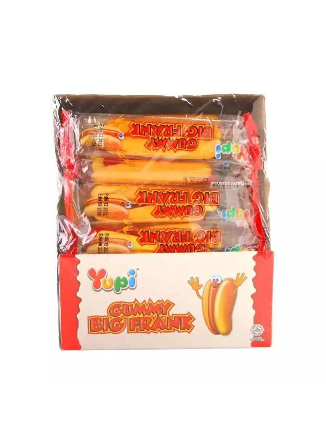 Yupi Gummy Big Frank Candy Pack of 24 pcs x 32 gm - Image 1