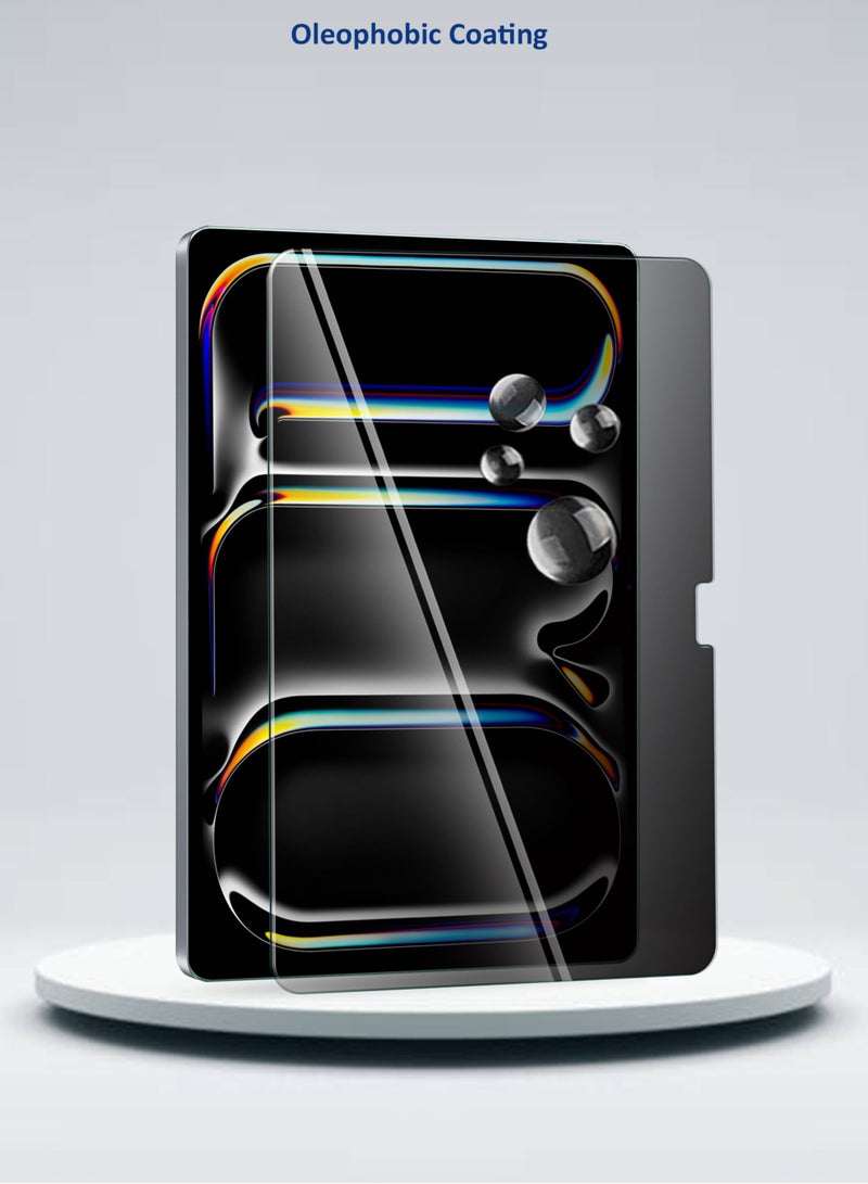 Wtech Premium Series Curved Edges Full Cover Privacy Tempered Glass Screen Protector For Apple iPad Pro 13 5G 2024 (7th Generation) 13 Inch Clear - Image 2