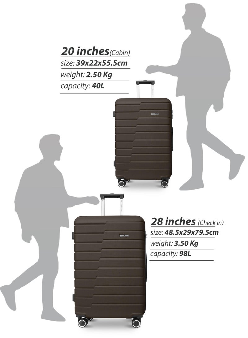 PARAJOHN Beta large Size Lightweigh ABS Hardside Spinner Luggage Trolley -28 Inch | Carrying 30KG 4-Wheel Hardshell Suitcase-Brown - Image 5