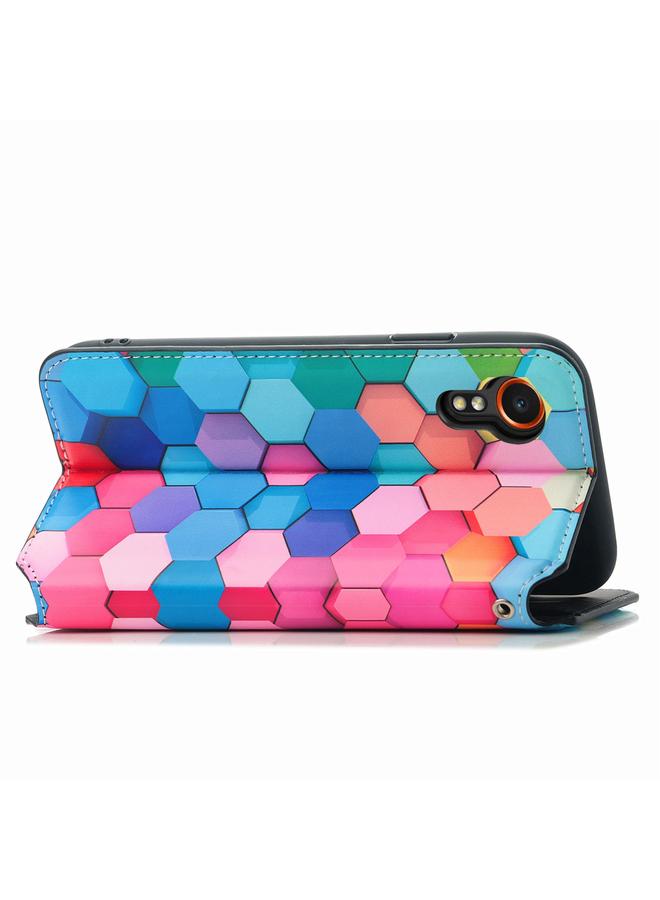 اس-توب جراب لهاتف Samsung Galaxy Xcover 7 CaseNeo جراب هاتف جلدي مغناطيسي ملون - Image 3