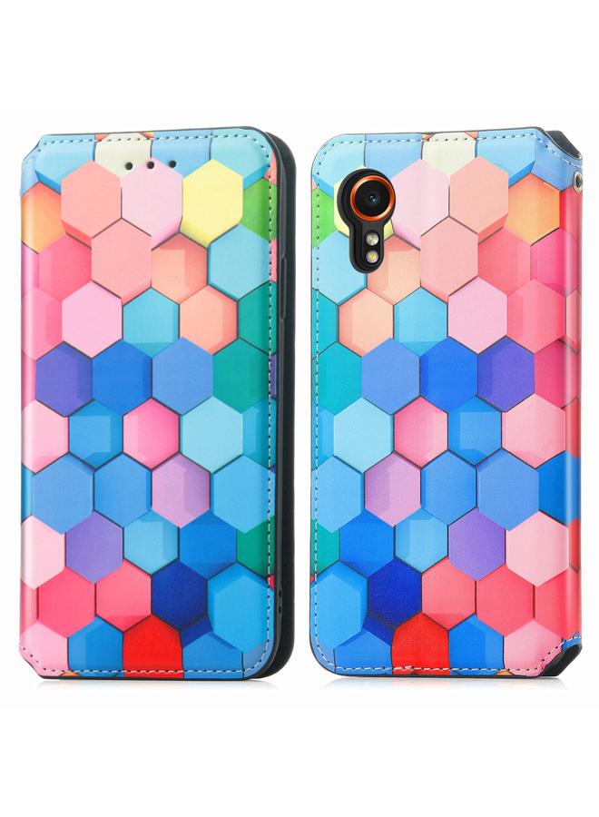 اس-توب جراب لهاتف Samsung Galaxy Xcover 7 CaseNeo جراب هاتف جلدي مغناطيسي ملون - Image 2