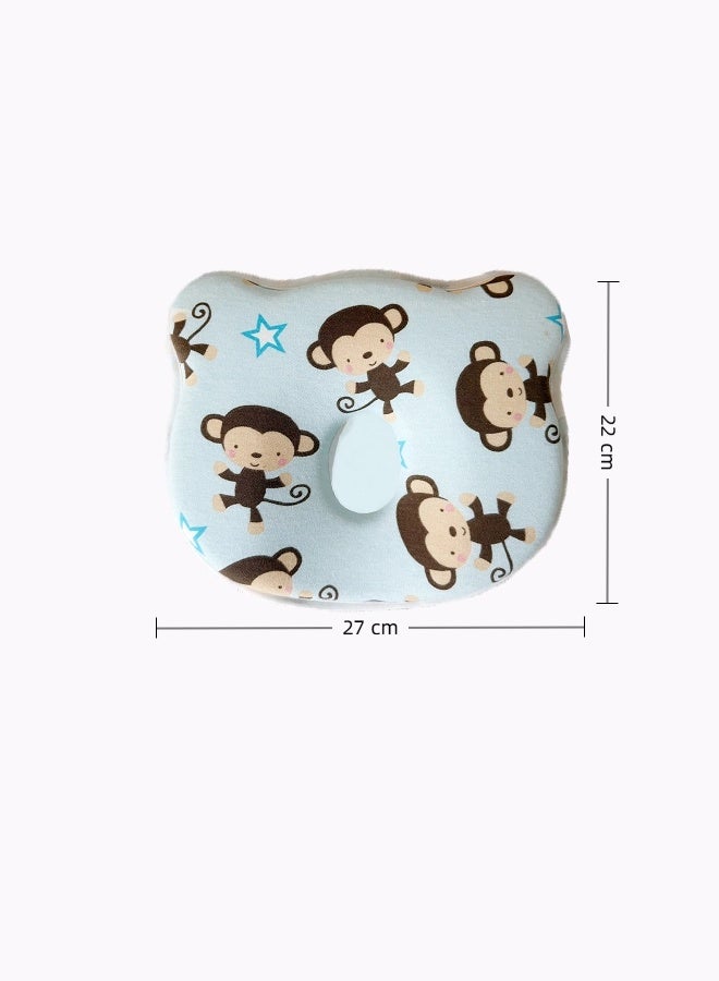 Aissiora Baby neck support pillow Baby's head shaping pillow Memory foam pillow core Prevention and correction of eccentricity Baby pillows Suitable for newborns - Image 2