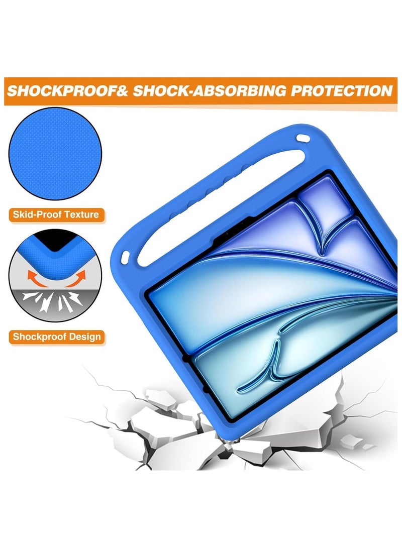 general Compatible with iPad Air 11-inch M2 (2024)/iPad Pro 11-inch (2024)M4 Kids Tablet Case, Shockproof Lightweight Protective Case with Kids Stand - Image 3