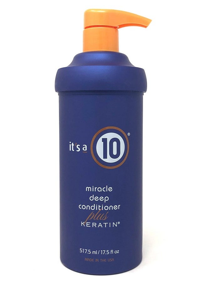 It's a 10 Haircare - It's A 10 Miracle Deep Conditioner Plus Keratin for Unisex, 17.5 Ounce - Image 1