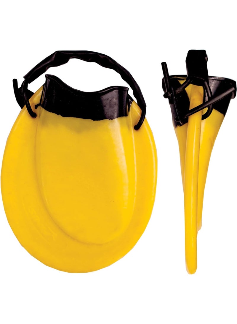 FINIS Positive Drive Swim Fins for All Four Strokes - Ergonomic Fit - Adjustable Heel Strap - Yellow - X-Large - Image 1