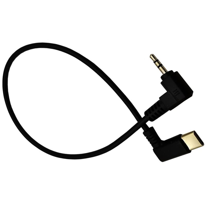 سيدريم كابل صوتي من USB-C إلى 2.5 مم، 2 قطعة، مطلي بالذهب، بزاوية 90 درجة، طول الكابل 12 بوصة/30 سم - Image 2