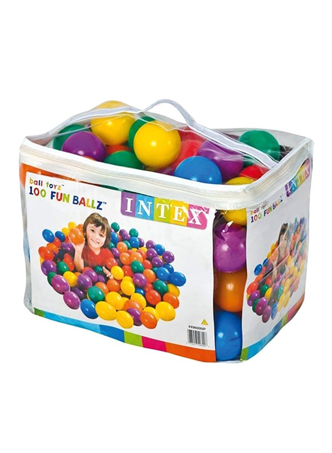 INTEX 100-Piece Fun Ball Set 8cm - Image 2