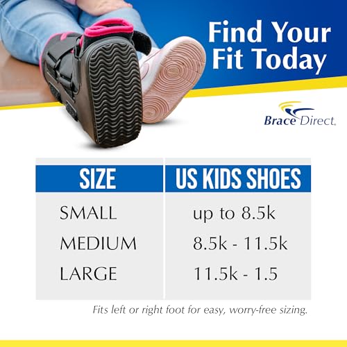 Brace Direct Pediatric Walking Boot – Kids Fracture Boot for Broken Foot, Ankle Sprain & Post-Op Recovery, Green (Small, up to US Kids 8.5K) - Image 4