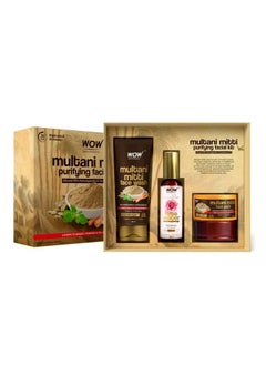 WOW Skin Science Multani Mitti Kit With Rose Waterall Skin Typescleanses Detox And Brightens Controls Excess Oil & Shrink Porespack Of 3For Women & Menparaben Freenet Vol 250Ml  - Image 4