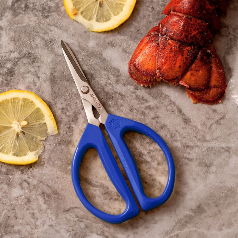 Joyce Chen Original Unlimited Kitchen Scissors All Purpose Kitchen Shears With Comfortable Handles, Blue 2.0 - Image 2