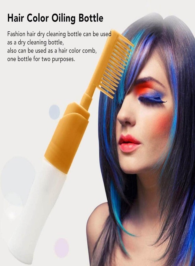AUREUS Oil Applicator with Comb Hair Color Oiling Bottle, 110ml Root Comb Applicator Bottle Safe Root Comb Squeeze Applicator Bottles With Dots For Hair Coloring, Dye Hair, Oiling Care - Image 2