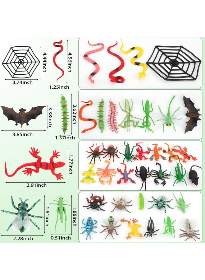Coopay 102 Pieces Plastic Insect Assorted Fake Insect Mini Realistic Bugs Toys Includes Multicolored Lifelike Butterfly For Education, Insect Themed Party, Halloween And Birthday Gifts - Image 5