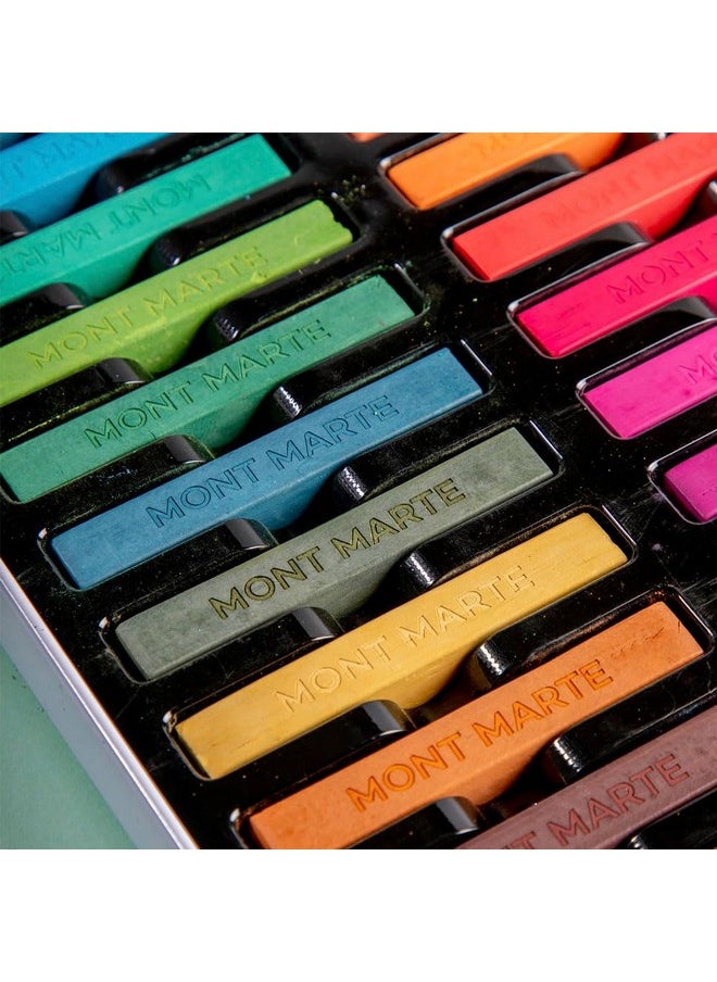 Soft Pastels In Tin Box Signature 48Pc 48 Assorted Colors Vibrant Pastel Sticks Great Blending Comes In Storage Case Ideal For Art Craft Coloring And Sketching