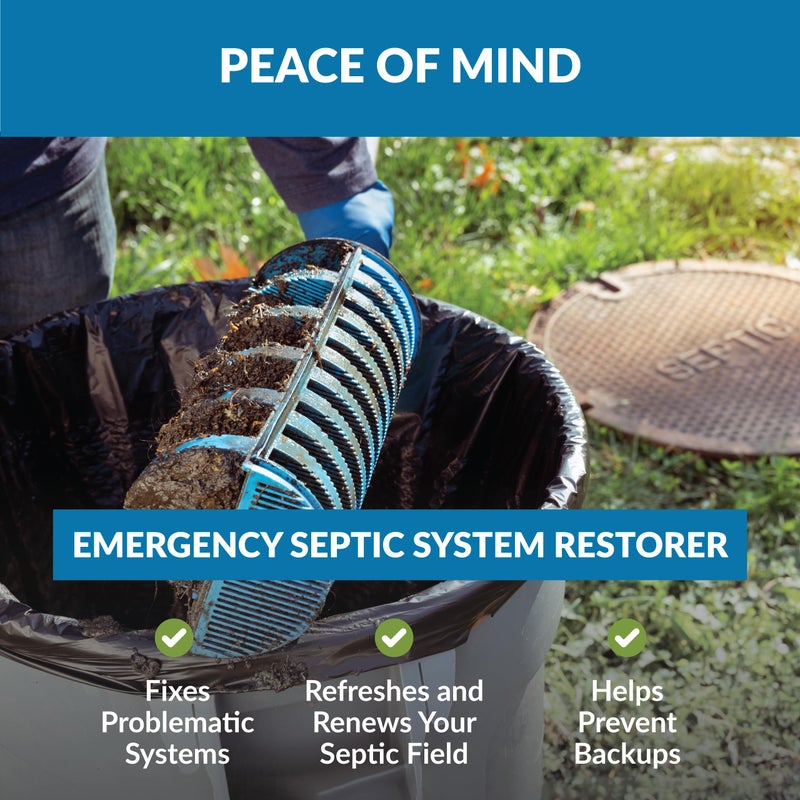 Unique Septic Field Rejuvenator, Drain Field Cleaner, Restores and Maintains Backed Up Septic Systems Without Digging, Emergency Treatment, Sewer Cleaner Clears Blocked Lines (32 fl oz) - Image 3