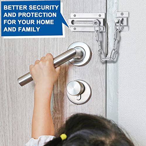 INBOF 2 Pack Door Chain Lock, Stainless Steel Chain Locks for Inside Door - Image 2