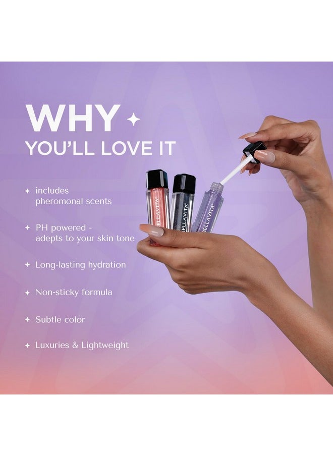 BELLAVITA BELLAVITA Mini Lip Gloss Set of 3 | 2ml each | Gift Set | Color Changing Based on pH | Glossy Finish | Hydrating & Non-sticky | Lip Gloss for Women | Gift Set for Women  - Image 4