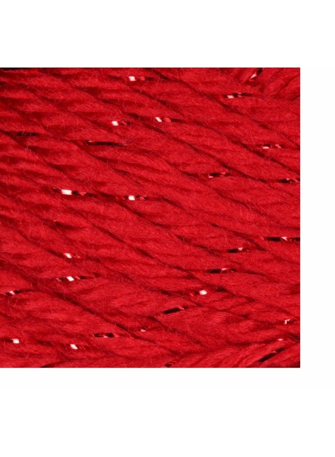 CARON Simply Soft Party Yarn (3-Pack) Rich Red Sparkle H97PAR-15 - Image 3