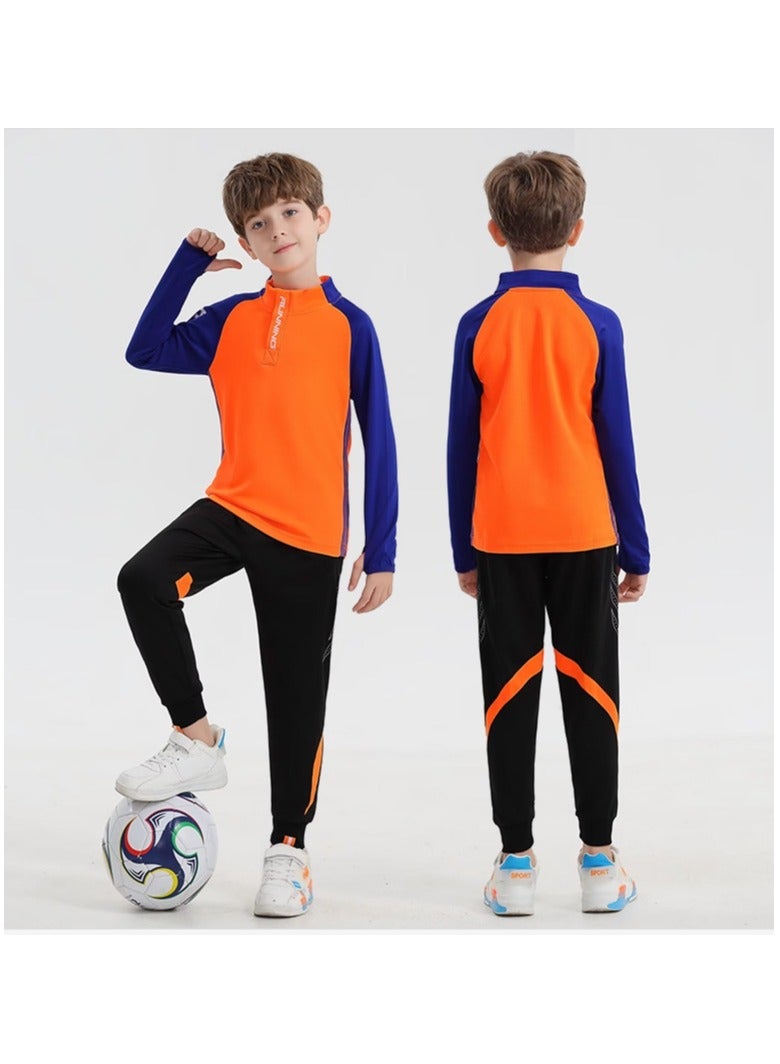 KUYING Children's Basketball Training Suit With Long Sleeves - Image 1