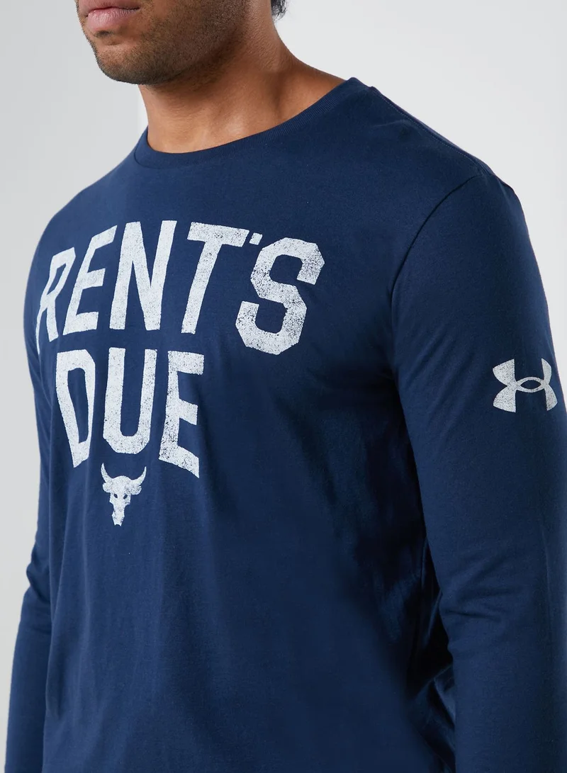 UNDER ARMOUR Project Rock Rents Due T-Shirt