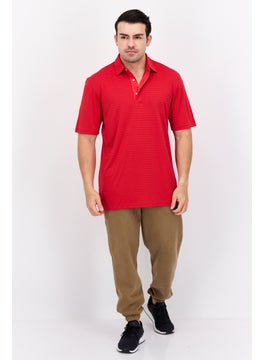 Greg Norman Men Sportswear Fit Short Sleeve Training Polo Shirt, Red  - Image 4
