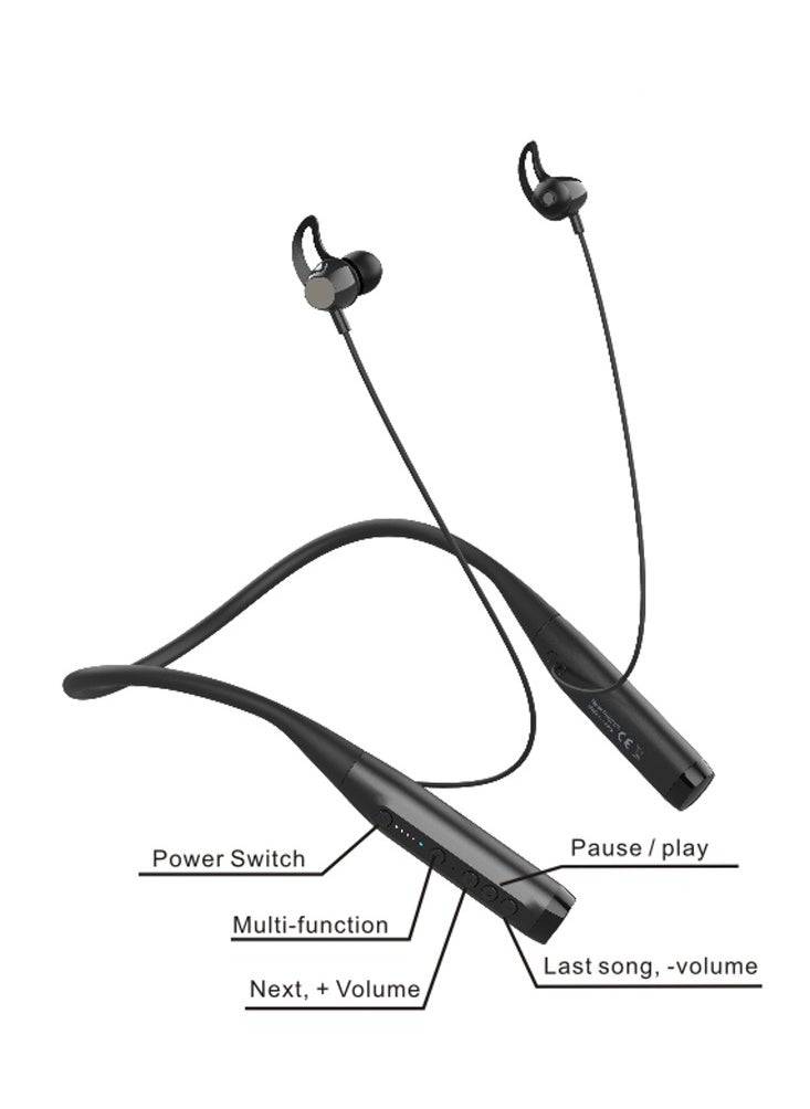 ProOne - ProOne PHB3370 Wireless Bluetooth In-Ear Neckband Earphones - 12M Wireless Range, 100 Hours Music Time, 80 Hours Talking Time, 800mAh Battery, Fast 1.7-Hour Full Charge - Image 1