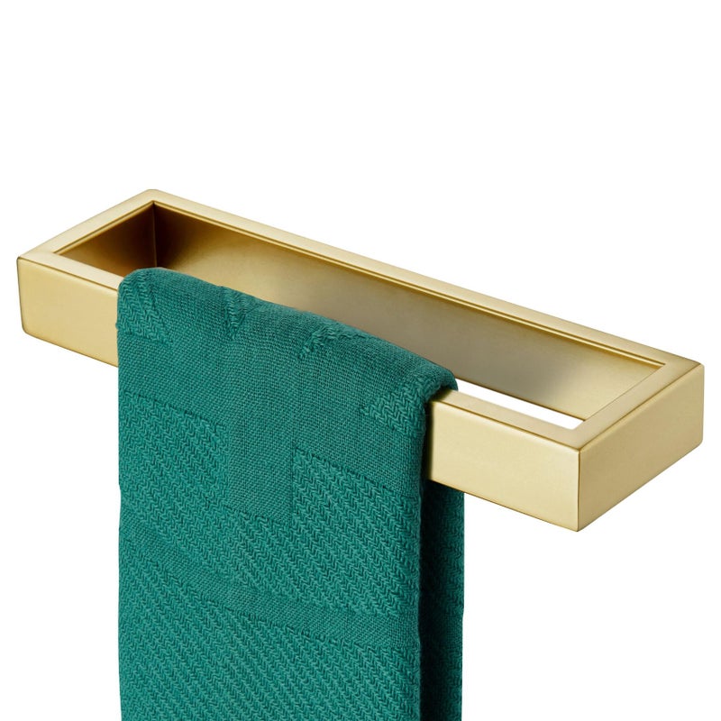 KOKOSIRI Towel Ring Brushed Gold Hand Towel Holder 9 Inch Kitchen Towel Hanger Rack Stainless Steel Bathroom Hardware Wall Mounted, 1 Pack B4008BG-L9 - Image 1