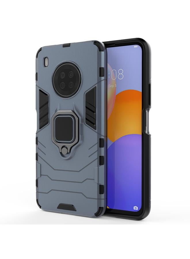 S-TOP Case For Huawei Y9a PC + TPU Shockproof Protective Case with Magnetic Ring Holder - Image 1