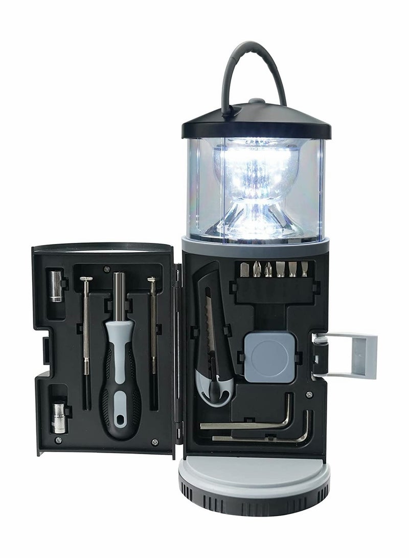 Excefore LED Camping Light, Multi-Function Camping Lantern with Screwdriver Hardware Tool Kit, Rechargeable LED Outdoor Camping Searchlight Flashlight, Perfect for Camping Hiking,Fishing,Night Riding Lighting  - Image 1