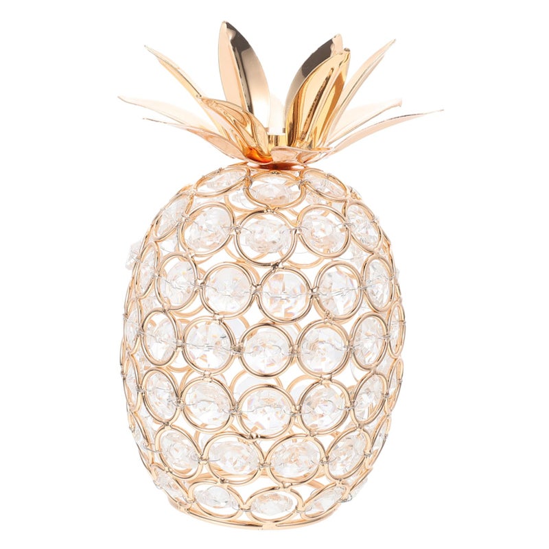 Crystal Pineapple Figurine Home Decor Centerpiece Elegant Beaded Durable Living Room Ornament - Image 2
