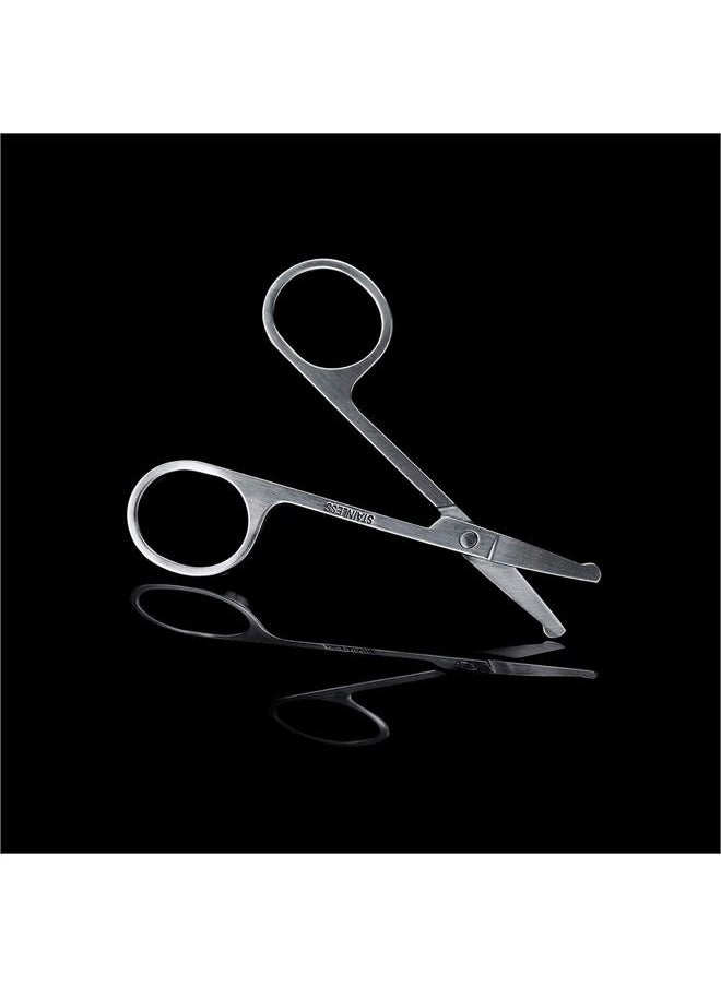 manscaped - ® Shears 2.0 Tempered Stainless Steel Men's Nail Kit, Fingernail Clippers, Safety Scissors, Tweezers and Nail File, Travel Manicure Pedicure Set, 4-Piece Luxury Grooming Kit with Compact Case - Image 1