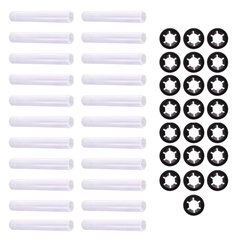 XTPTFABS 22Pcs Garage Door Quiet Hinge Sleeves Shaft Gaskets Compatible With New Rollers or Rollers With Clean Stems (ID-11mm; OD-11.90mm; L-80mm) - Image 1