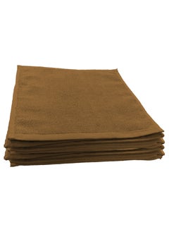 MAXQON 8-Pieces Towel Set - 100% Cotton 600 GSM, 2xBath Towel(70x140cm), 2xHand Towel(45x75cm), 4xFace Towel(30x30cm), Highly Absorbent Super Durable, Color-Brown  - Image 5