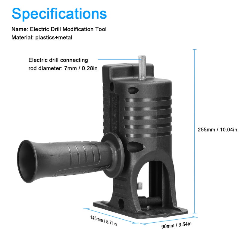 Electric Drill Modified To Electric Saws Accessory Modification Tool Kit Electric Reciprocating Saws Drill to Jig Saws Portable Woodworking Cutting Utility Tool for Wood Metal Cutting with 3 Sawblade - Image 5