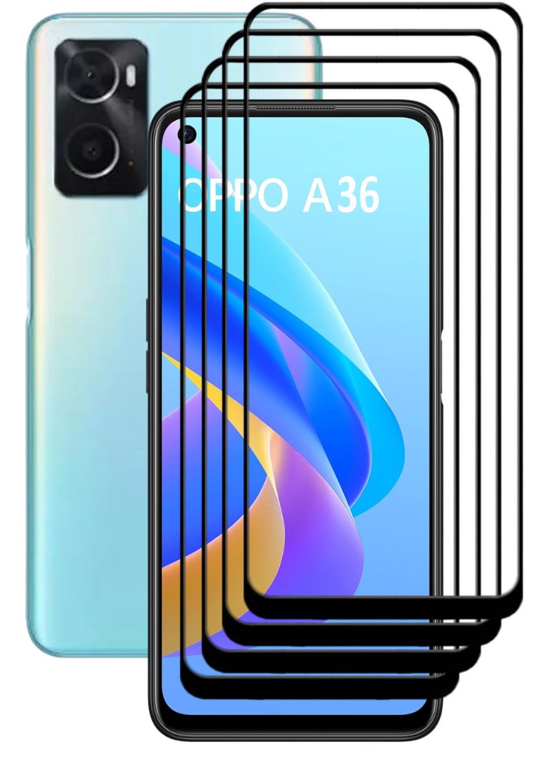ACLIX 4 Pieces Antistatic ESD Dustproof Premium Quality High Definition Tempered Glass Screen Protector Designed For Oppo A36 - Image 1