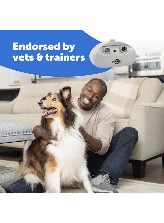 بيت سيف جهاز التحكم في نباح الكلاب بالموجات فوق الصوتية من PetSafe للاستخدام الداخلي - لا حاجة إلى طوق - مدى يصل إلى 25 قدمًا - نظام تدريب الحيوانات الأليفة المضاد للنباح - أوتوماتيكي مع زر تدريب يدوي - Image 2