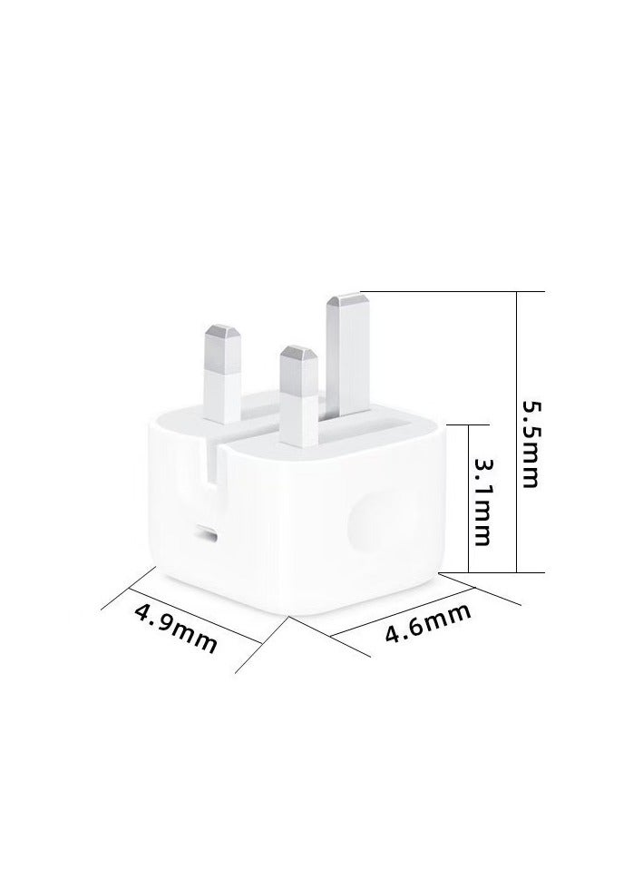 general 20W USB-C 3-Pin Power Adapter White | Charging Adapter - Image 5