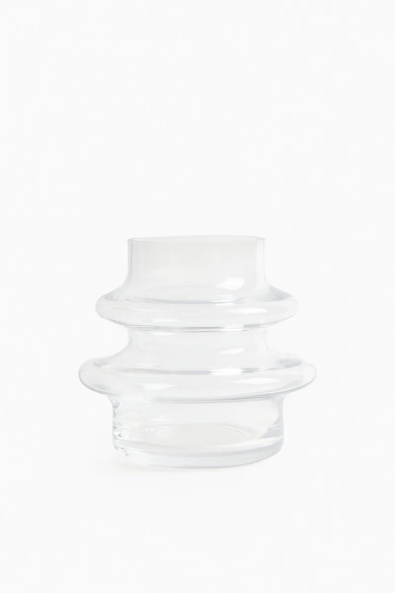 H&M Small tiered glass vase