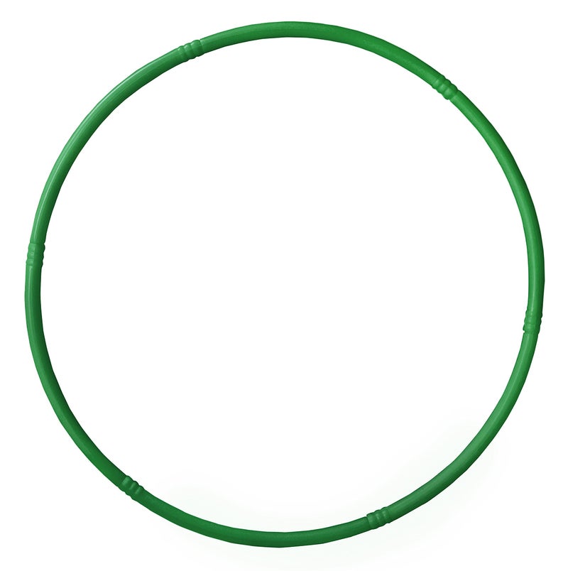 Toy Cloud Hoola Hoop Adults Exercise Classic Colour Interlockable Pieces Hula Hoop for Kids Girls Women Fitness Rings Adjustable 3 Size 17-27 Inch (Green) - Image 1