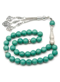 Generic Muslim Islamic Arabic Rosary Prayer Beads Tasbih Bracelet 33 Beads 12mm Silver Tassels Exquisite Handmade Birthday Gift Eid Ramadan Gift  - Image 2