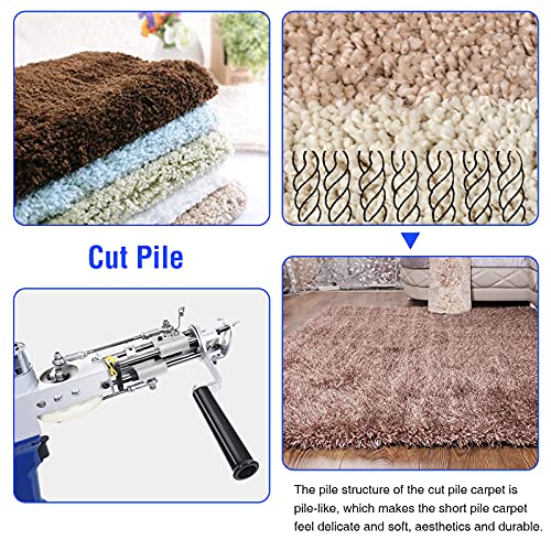 Vehipa Tufting Gun Cut Pile and Loop Pile 2 in 1 Electric Rug Gun Machine Starter Kit for Tufting Lover - Image 5