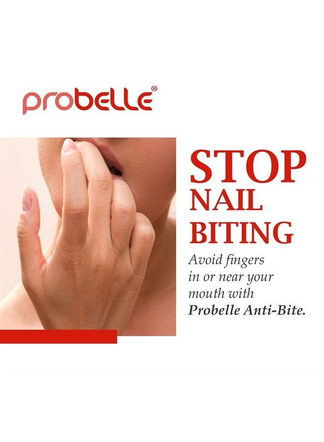 Probelle Anti-Bite, Nail Biting Treatment for Kids & Adults to Quit habit, No Bite Nail Polish Deterrent, Thumb Guard & Prevents Finger Sucking, Bitter Taste Nail Care, For Ages 3+, 0.5 fl oz (15 ml) - Image 5
