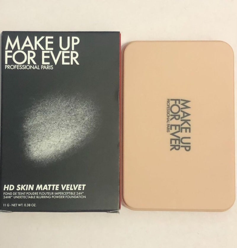 MAKE UP FOR EVER HD Skin Matte Velvet Undetectable Longwear Blurring Powder Foundation 1N00 Alabaster