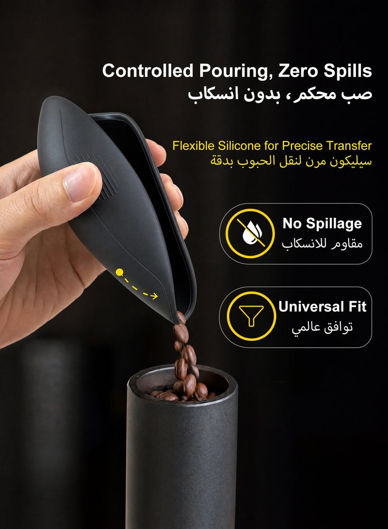طقم صينية توزيع الإسبريسو مع بخاخ RDT لحبوب القهوة، صينية سيليكون لتحضير القهوة، بخاخ ترطيب حبوب البن، إكسسوارات القهوة وأدوات الباريستا - Image 3