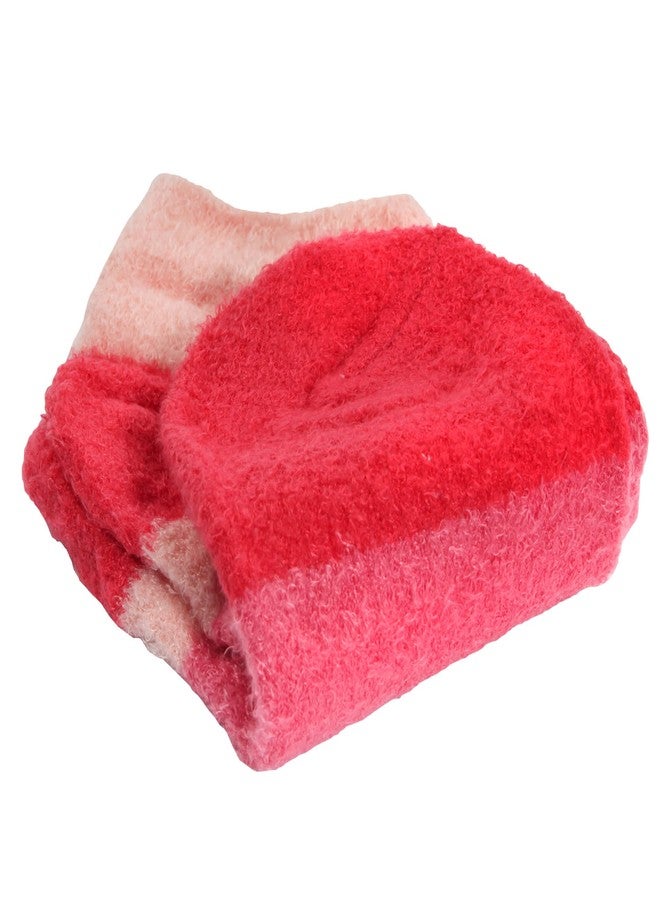 BambooMN Women's X-Large Fuzzy Soft Aloe Infused Nylon Spa Socks, Assortment A, 3 Pairs - Image 5