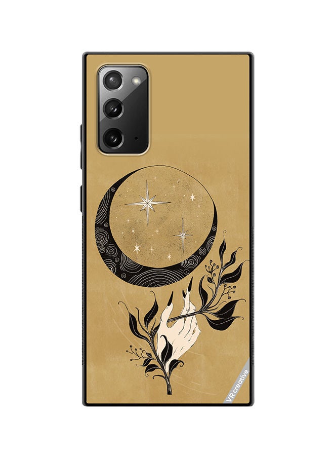 VR CREATIVE Protective Case Cover For Samsung Galaxy Note20 5G Witch Hand Moon Design Multicolour - Image 1